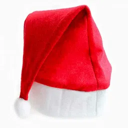 ecraftindia Red & White Christmas (Pack of 3) Santa Cap image 5