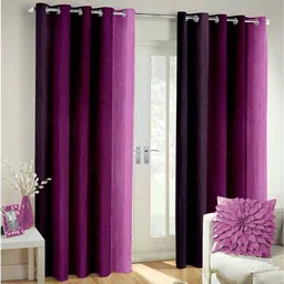 dehati store 212 cm (7 ft) Door Polyester Room Darkening Curtain (Pack Of 2)-picture-14