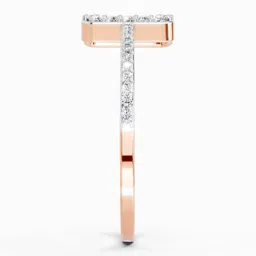 Sparkles Lab Grown Diamond 14kt Rose Gold ring image 2