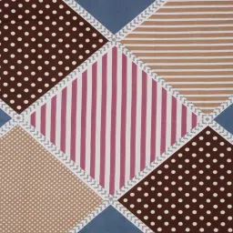 cortina Pink Geometric 144 TC Microfiber Queen Sized Bedsheet With 2 Pillow Covers image 4