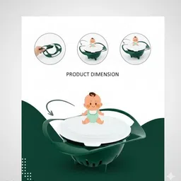 dyk Lunch Box 360 Degree for Kids Spill Gyro Bowl Lunch Box for Baby and Kids 1 Containers Lunch Box image 3