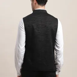 turtle Men Solid Nehru Jacket image 2