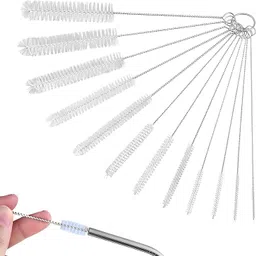 syga 12-Piece Stainless Steel Straw Brush Set Nylon Cleaning Brushes for Test Tubes-picture-16
