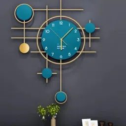 arhamhandicraft modern decorative wall clock with a geometric abstract design. 3D Painting 36 inch x 26 inch Painting-picture-18
