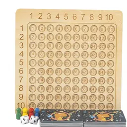 poksi Educational Wooden Maths Board Game | Times Table Toy for 3+ Years Kids image 1