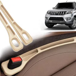 BGG188 2 Pcs Light Weight Car Seat Gap Filler (New storage slot)Bolero Neo Plus Trunk Organizer-image-3