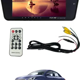 maties 7Inch Rearview Monitor Mirror with BT,Touch Button 213 Black LCD-picture-27