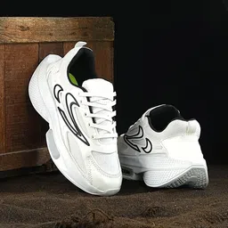 ligero Mens Stylish Black Sports Sneakers Aiir Z000M for Running, Walking& Gym Training Sneakers For Men image 4