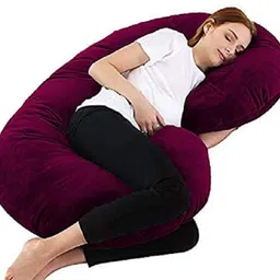 wild mint ultra soft c shaped pillow Microfibre Solid Pregnancy Pillow Pack of 1 image 2