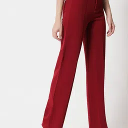kotty Women Regular Fit Multicolor Viscose Rayon Trousers image 3