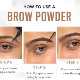 sildust BEST QUALITY 3IN1 EYEBROW POWDER KIT FOR MAKEUP 4.5 g image 5