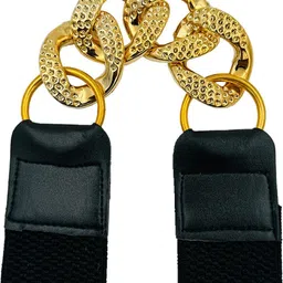 at fashion Women Evening, Casual, Party, Formal Gold Synthetic Belt image 3