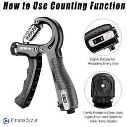 shopeleven Counter Hand Grip and Finger Grip Exerciser for Hand and Finger Exercise Hand Grip/Fitness Grip image 4