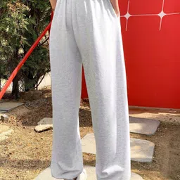 warcourt Women Solid Grey Track Pants image 2