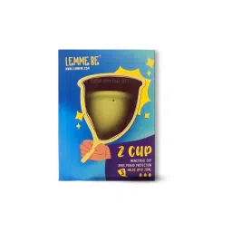 Lemme Be Z Cup - Reusable Menstrual Cup Medium Size, Ultra Soft and Rash Free, FDA Approved 25ml (Medium, Lemon Yellow) image 2
