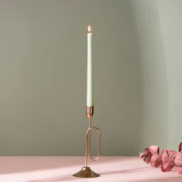 nestroots Glamorous Gold Exquisite Candle Holder image 1