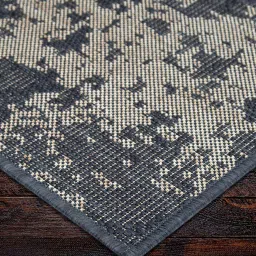 priyate Dark Grey Abstract Polypropylene 5 ft x 7 ft Machine Made Carpet image 5