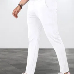 metronaut Regular Fit Men White Polyester Trousers image 2