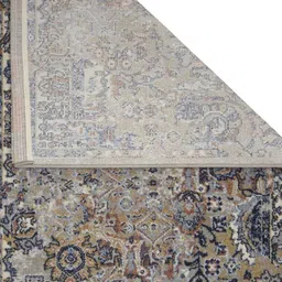 obsessions Blue Abstract Polyester 59x24 Inches Machine Made Floor Runner image 2