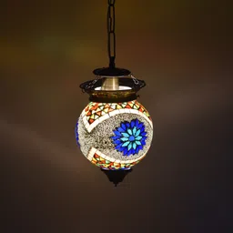 ionic glass mosaic decorated glass hanging light Pendants Ceiling Lamp Pendants Ceiling Lamp image 2