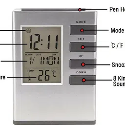 trendegic Digital Silver Clock image 4