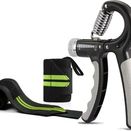 sports Hand Exerciser Grip/Fitness Grip with Wrist Strap For Gym and Fitness Fitness Accessory Kit Kit-image-5