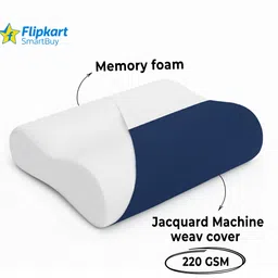 flipkart smartbuy Memory Foam Orthopaedic Pillow Pack of 1 Solid ComfortContour, OrthoRest Premium, OrthoWave, NeckEase Support, SpineAlign image 4