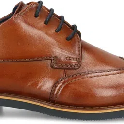 bugatti cognac Premium Leather Derby Formal Shoes Corporate Casuals For Men-picture-14