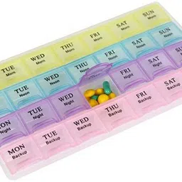 ak ultimate 14 Days 28 Grids 14 Days Weekly Pill Case - Medicine Tablet Dispenser Organizer Pill Box-picture-11