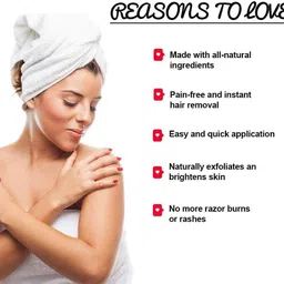 samisha Haldi Hair Removal Powder | Easy to Use | Painless Formula Wax Powder image 4