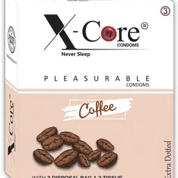 x-core Extra Dotted Strawberry ,Chocolate,Blueberry,Coffee Flavored Condom 12Pcs&Tissue Condom image 5