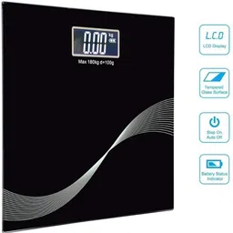 Kelo Weight Checking Machine- Automatic Personal Digital Weight Machine With Large LCD Display and 4 Sensor Technology For Accurate Weight Measurement P/137/KK Personal Weighing Scale image 2