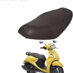 autoxygen Fascino PU Leather Scooter Single Bike Seat Cover For Yamaha Fascino image 1
