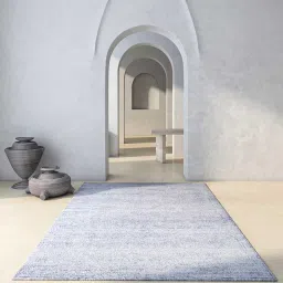 jaipur rugs Grey Distressed Wool 8 ft x 10 ft Hand Knotted Carpet image 1