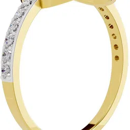 sparq Certified Lab Grown Diamond & 925 Sterling Silver Gold Plated Ring image 3