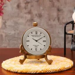 roomattic Antique Brass Table Clock image 1