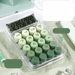 navmi 718 Minimalist Transparent Calculator – Smooth Click Buttons, Ideal for Budgeting Basic Calculator image 5