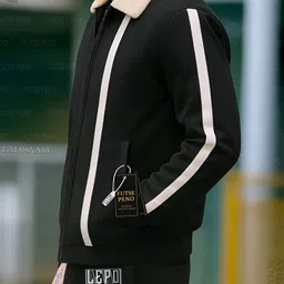 futse peno Men Solid, Colorblock Casual Jacket image 4