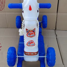 oh baby by PLASTIC CHETAK HORSE , ROCKING FUNCTION WITH AMAZING COLOR Car Non Battery Operated Ride On image 3