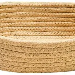 siya textiles Cotton Storage basket Size 10x5 Inch Storage Basket image 2