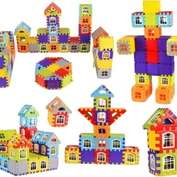 aexoniz toys Non-Toxic 72 Piece House Building Block Toys For Kids,Learning Toy,Puzzle Toy image 5
