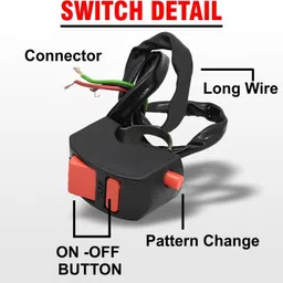 hallows Side, Front, Rear Flasher Indicator Light for Yamaha, Suzuki, Kawasaki, KTM, Bajaj, Hero, Honda, TVS Universal For Bike image 3