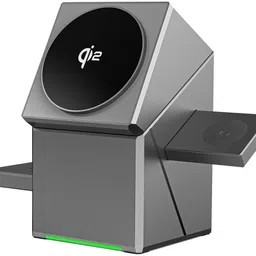 TECNOLOGIA 3-in-1 Portable Wireless Charger Station Folding Magnetic 15W Charger Charging Pad-image-7