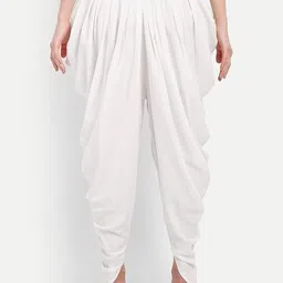 yk creation Viscose Rayon Solid Patiala image 2