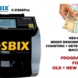 COSBIX C-9300PRO Latest Automatic Mixed Denomination Value Currency / Money / Cash / Note Counting Machine image 5