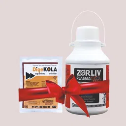 zorliv 2 Litre + DigeKOLA 200gm फ़्री पैक | सभी मवेशियो के लीवर व रक्त प्लासमा | Pet Health Supplements-picture-25
