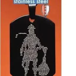 diivine hindu Black Silver Stainless Steel Pendant image 4