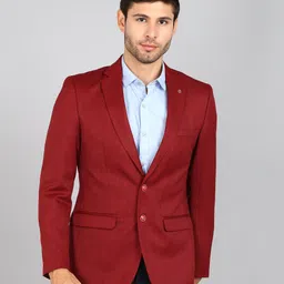 raymond Men Solid Single Breasted Formal Blazer-picture-39