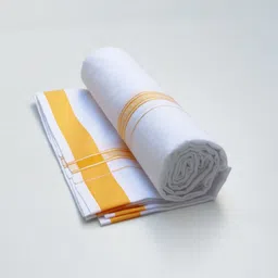 Kalachar Solid Men Dhoti image 4