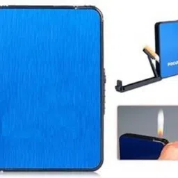 crokroz Ultra thin Automatic Ejection Cigarette Case With Lighter Pocket Lighter image 3
